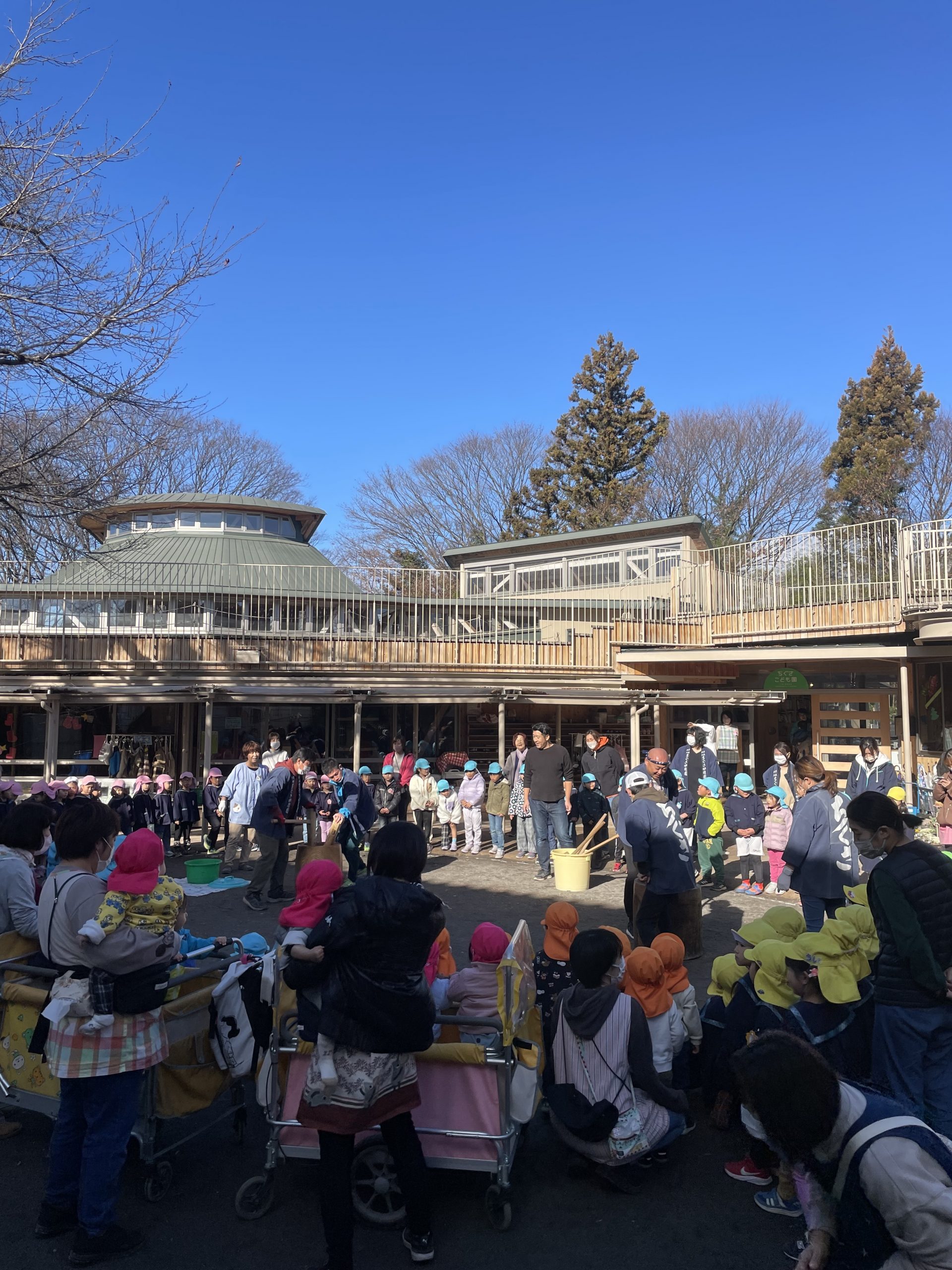 餅つき。